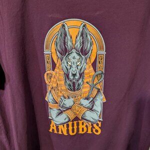 Two ANUBIS Egypt T-shirts Pharaoh hound 2XL Rapanui